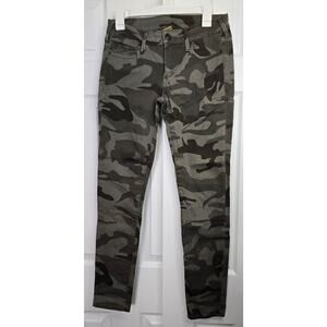 True Religion Casey Camo Skinny Low-Rise Jeans- Size 28